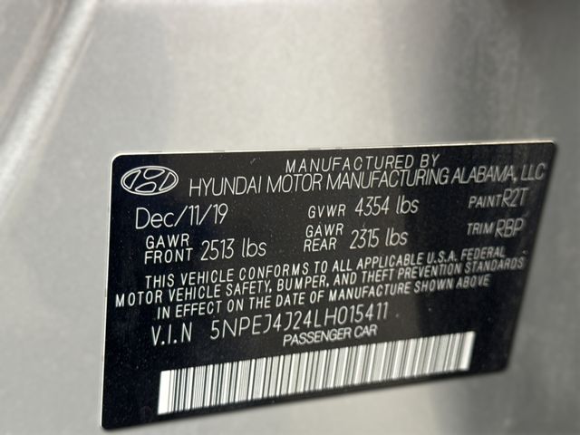 2020 Hyundai Sonata SEL Plus 2020 Hyundai Sonata SEL Plus