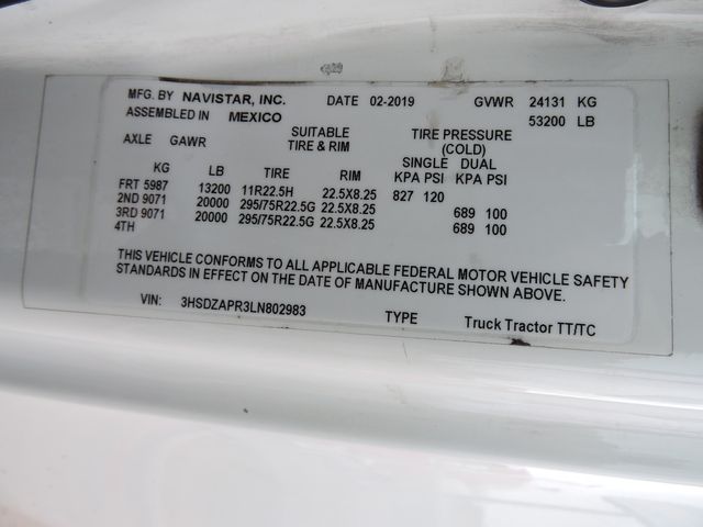 2020 International LT625  Sleeper