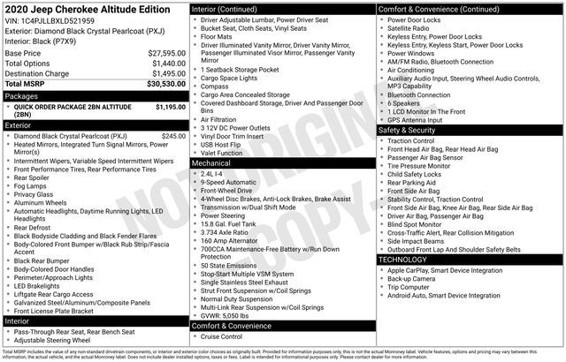 2020 Jeep Cherokee Altitude