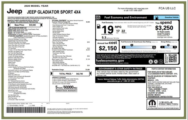 2020 Jeep Gladiator Sport S | Addison, TX | Mr Car Guys 2020 Jeep Gladiator Sport S | Addison, TX | Mr Car Guys