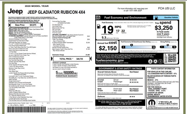 2020 Jeep Gladiator Rubicon | American Fork, Utah | Auto's Inc.