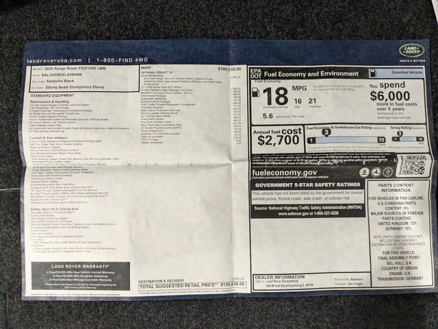 2020 Land Rover Range Rover Supercharged LWB | Lake Forest IL | Executive Motor Carz 2020 Land Rover Range Rover Supercharged LWB | Lake Forest IL | Executive Motor Carz