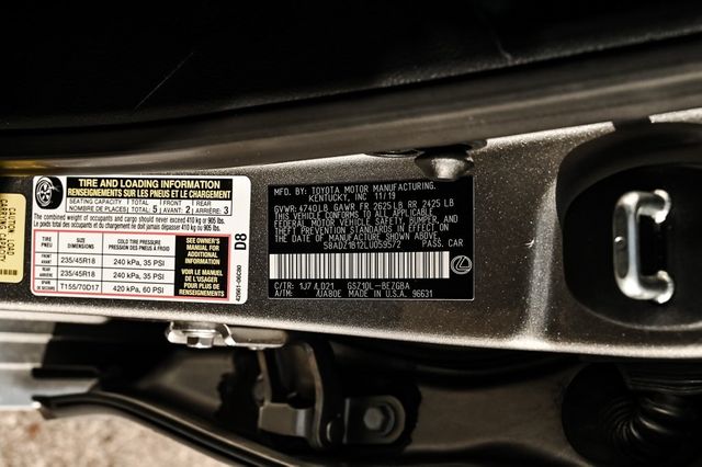 2020 Lexus ES 350 Premium Pk Wireless Charger Moonroof Blindspot Nav