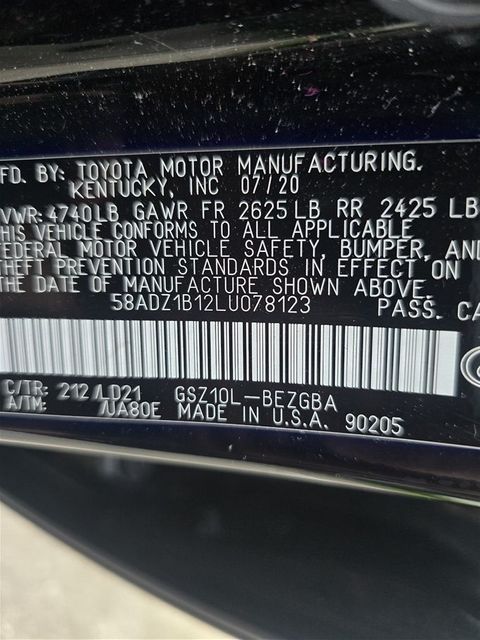 2020 Lexus ES 350 Base 2020 Lexus ES 350 Base