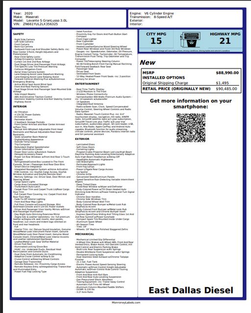 2020 Maserati Levante S GranLusso | Dallas, TX | East Dallas Diesel