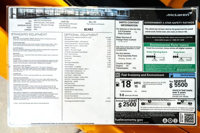 2020 McLaren 720S Spider Performance $378k+ MSRP in Rare Papaya Spark | Dallas, TX | RPM Garage