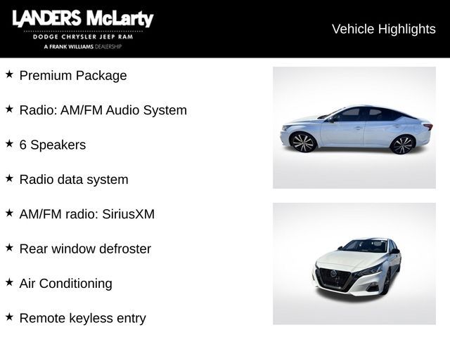 2020 Nissan Altima 2.5 SR