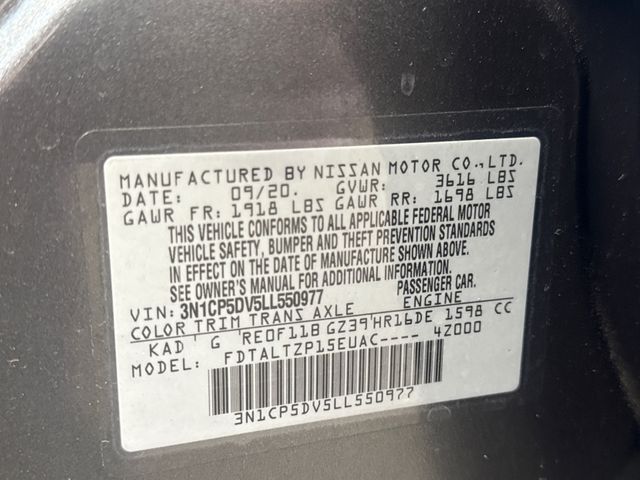 2020 Nissan KICKS SR 2020 Nissan KICKS SR