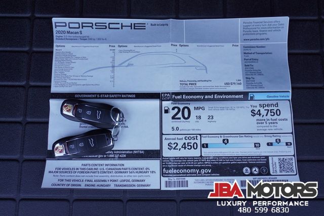 2020 Porsche Macan S AWD SUV with ONLY 14k LOW MILES HIGHLY OPTIONED | MESA, AZ | JBA MOTORS 2020 Porsche Macan S AWD SUV with ONLY 14k LOW MILES HIGHLY OPTIONED | MESA, AZ | JBA MOTORS