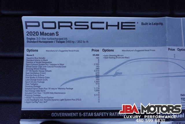 2020 Porsche Macan S AWD SUV with ONLY 14k LOW MILES HIGHLY OPTIONED | MESA, AZ | JBA MOTORS 2020 Porsche Macan S AWD SUV with ONLY 14k LOW MILES HIGHLY OPTIONED | MESA, AZ | JBA MOTORS
