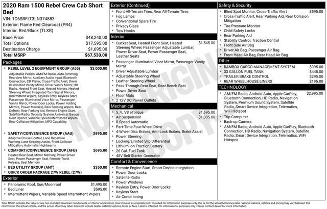2020 Ram 1500 Rebel