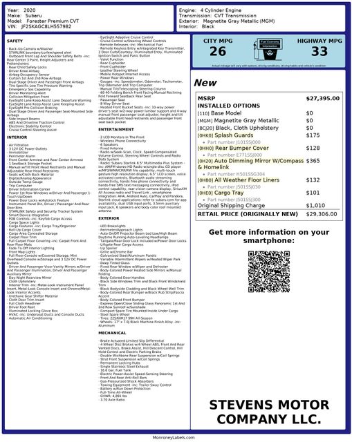 2020 Subaru Forester Premium PerfectCarfax PowerLiftgate | Dallas, TX | Stevens Motor Company LLC