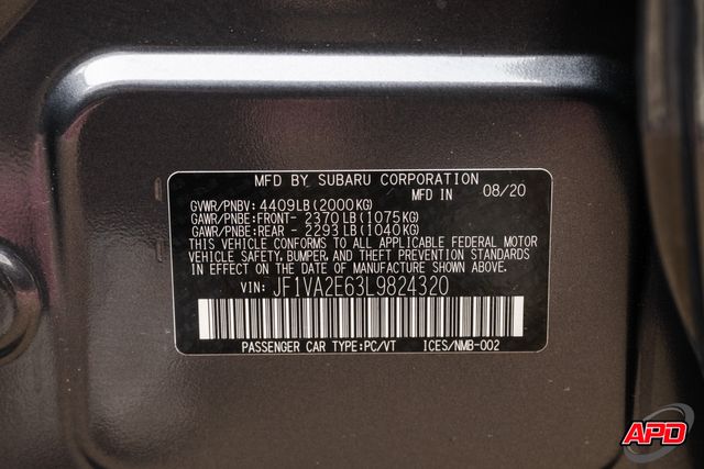 2020 Subaru WRX STI 2020 Subaru WRX STI