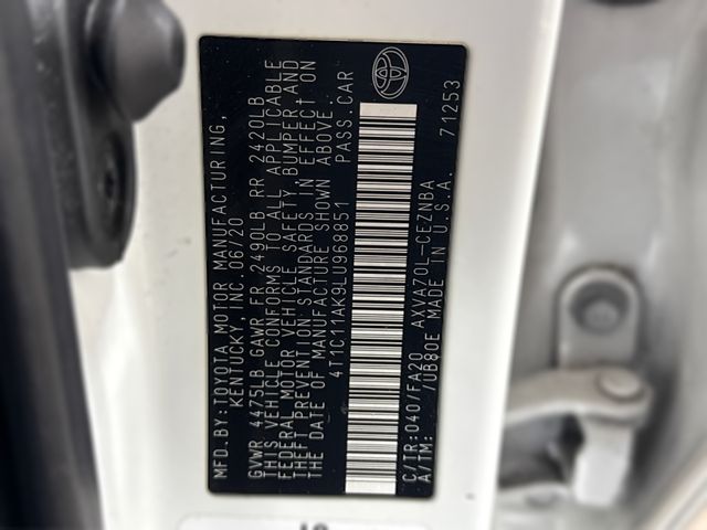 2020 Toyota Camry LE 2020 Toyota Camry LE