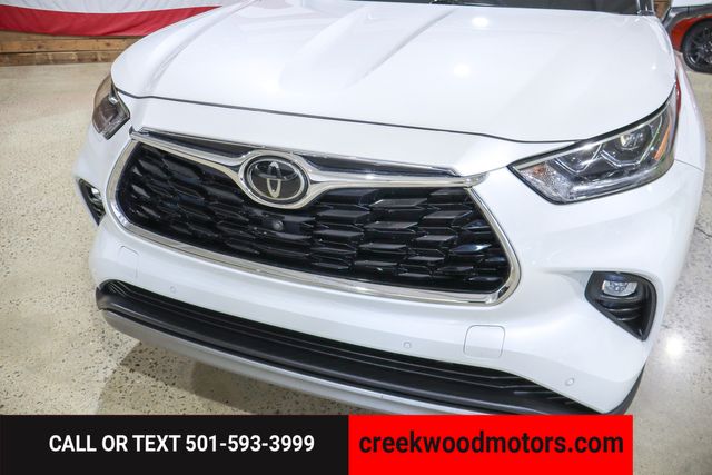 2020 Toyota Highlander Platinum 4x4 AWD White Nav Roof 3rd Row Financing