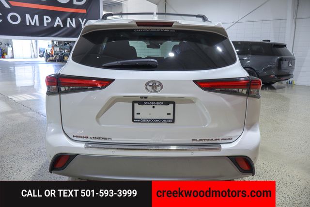 2020 Toyota Highlander Platinum 4x4 AWD White Nav Roof 3rd Row Financing