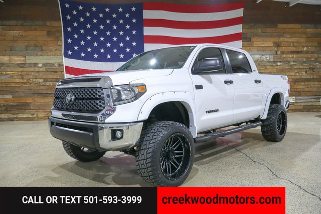 2020 Toyota Tundra SR5 4x4 5.7L V8 Financing White LIFTED 22s CrewMax