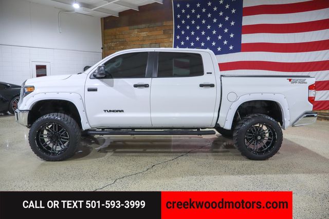 2020 Toyota Tundra SR5 4x4 5.7L V8 Financing White LIFTED 22s CrewMax
