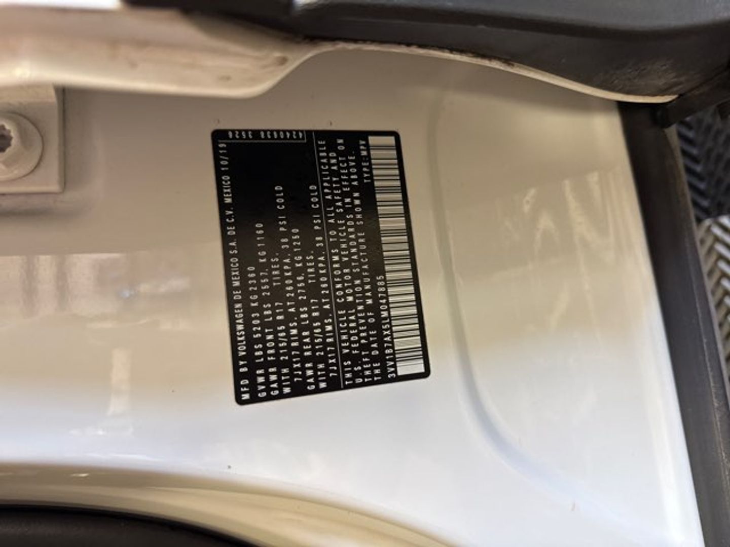 2020 Volkswagen Tiguan S [0Q0Q] Pure White at Mossy Motors