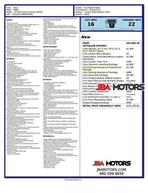 2021 BMW X5 M50i xDrive AWD SUV 50i ~ HUGE $101k ORIGINAL MSRP | MESA, AZ | JBA MOTORS 2021 BMW X5 M50i xDrive AWD SUV 50i ~ HUGE $101k ORIGINAL MSRP | MESA, AZ | JBA MOTORS