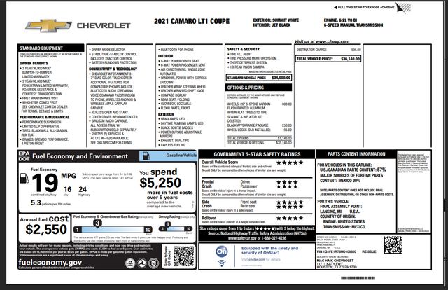 2021 Chevrolet Camaro LT1 6.2L V8 6-Speed Black Pkg 20" CARBON WHEELS | Dallas, TX | East Dallas Diesel 2021 Chevrolet Camaro LT1 6.2L V8 6-Speed Black Pkg 20" CARBON WHEELS | Dallas, TX | East Dallas Diesel