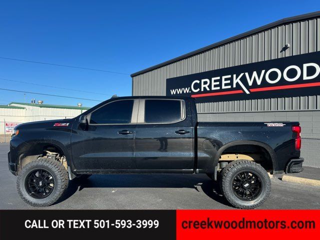 2021 Chevrolet Silverado 1500 LIFTED Trail Boss 4x4 Black 20s New Tires 1 Owner