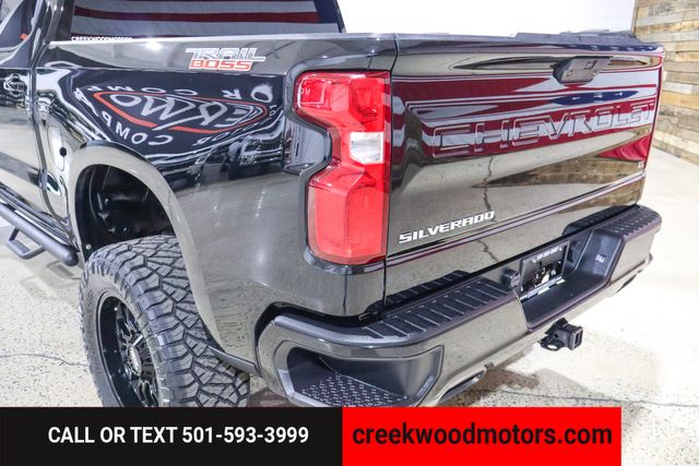2021 Chevrolet Silverado 1500 LIFTED Trail Boss 4x4 Black 20s New Tires 1 Owner