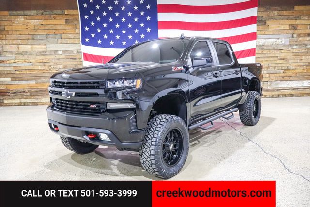 2021 Chevrolet Silverado 1500 LIFTED Trail Boss 4x4 Black 20s New Tires 1 Owner