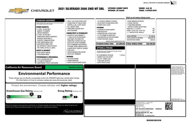 2021 Chevrolet Silverado 2500HD Work Truck