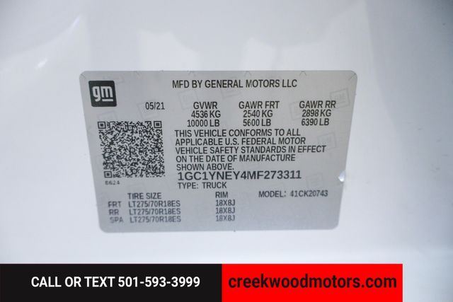 2021 Chevrolet Silverado 2500HD Z71 LT 4x4 Duramax Diesel Allison White Financing