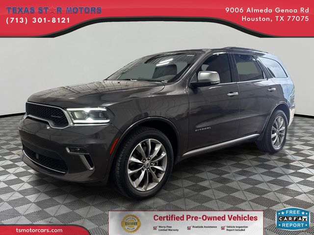 2021 Dodge DURANGO CITADEL | Houston, TX | Texas Star Motors 2021 Dodge DURANGO CITADEL | Houston, TX | Texas Star Motors