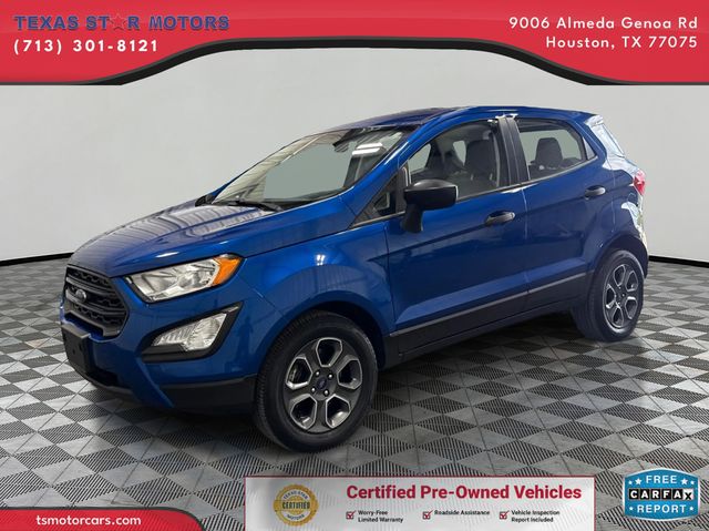 2021 Ford ECOSPORT S | Houston, TX | Texas Star Motors 2021 Ford ECOSPORT S | Houston, TX | Texas Star Motors