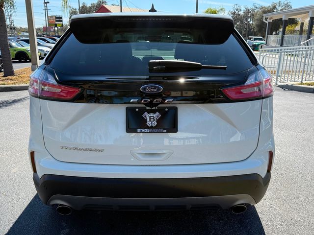 2021 Ford Edge TITANIUM EDGE WHITE/WHITE LEATHER CARFAX CERT | Plant City, FL | psv5 DEMO - Bayshore Automotive