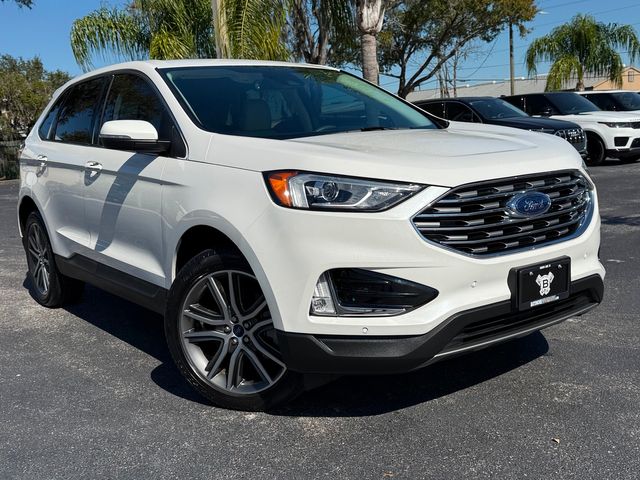 2021 Ford Edge TITANIUM EDGE WHITE/WHITE LEATHER CARFAX CERT | Plant City, FL | psv5 DEMO - Bayshore Automotive 2021 Ford Edge TITANIUM EDGE WHITE/WHITE LEATHER CARFAX CERT | Plant City, FL | psv5 DEMO - Bayshore Automotive