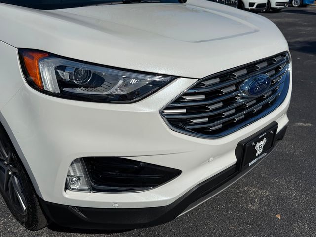2021 Ford Edge TITANIUM EDGE WHITE/WHITE LEATHER CARFAX CERT | Plant City, FL | psv5 DEMO - Bayshore Automotive