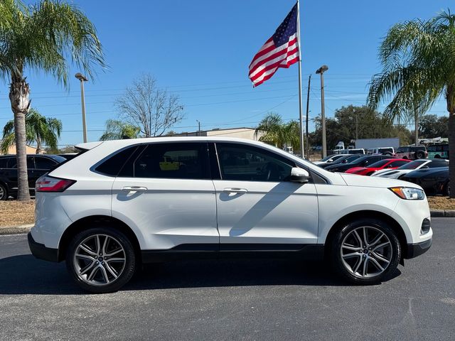 2021 Ford Edge TITANIUM EDGE WHITE/WHITE LEATHER CARFAX CERT | Plant City, FL | psv5 DEMO - Bayshore Automotive