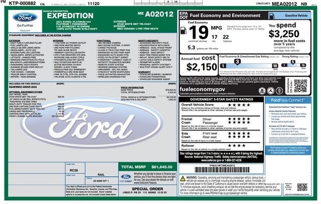 2021 Ford Expedition Platinum 2021 Ford Expedition Platinum