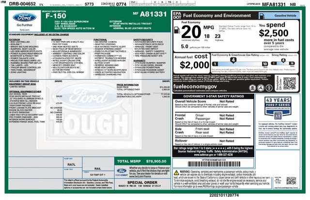 2021 Ford F-150 Limited PRO POWER 2KW 36 Gal Tank PANO 22" Wheels | Dallas, TX | East Dallas Diesel 2021 Ford F-150 Limited PRO POWER 2KW 36 Gal Tank PANO 22" Wheels | Dallas, TX | East Dallas Diesel