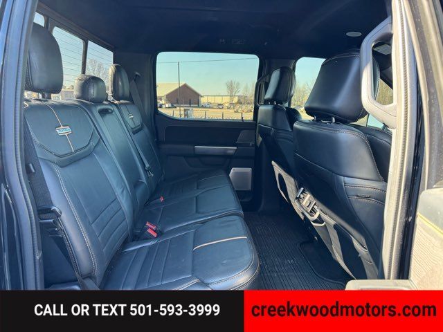 2021 Ford F-150 Platinum 4x4 EcoBoost LEVELED 20s Financing Black