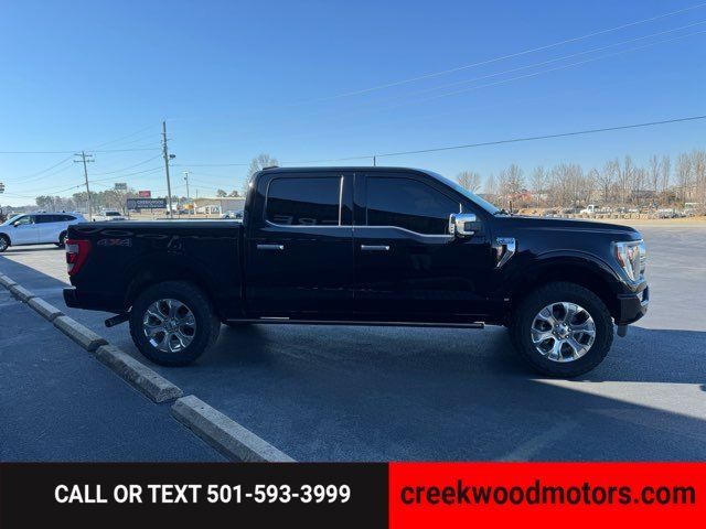 2021 Ford F-150 Platinum 4x4 EcoBoost LEVELED 20s Financing Black