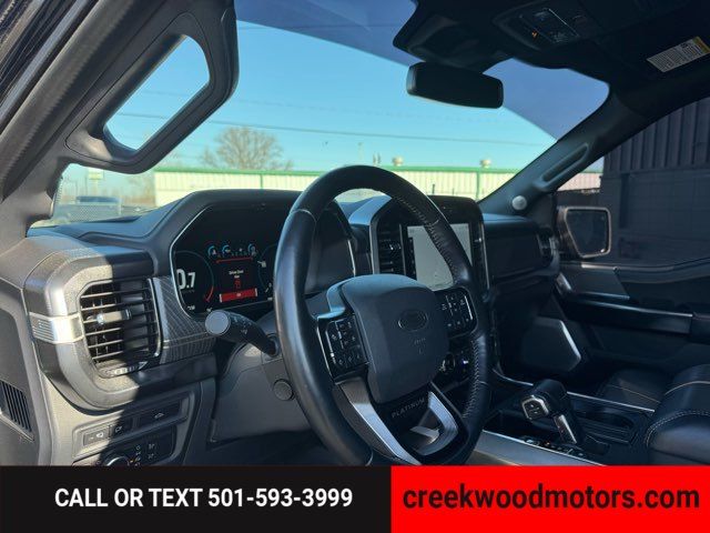 2021 Ford F-150 Platinum 4x4 EcoBoost LEVELED 20s Financing Black