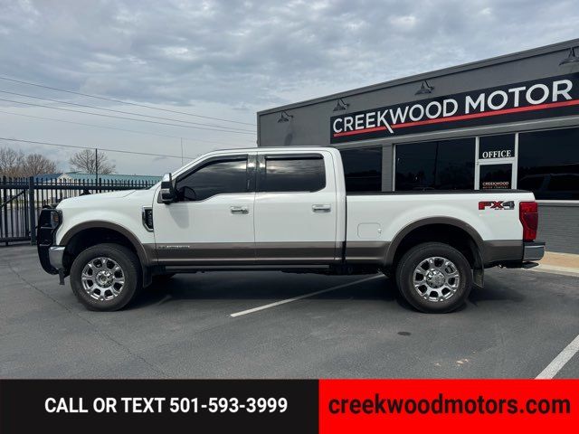 2021 Ford F-250 Super Duty King Ranch 4x4 Diesel Crew Cab LEVELED White 20s