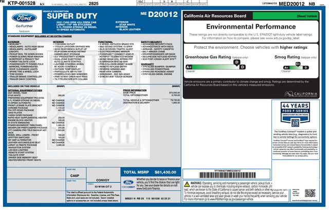 2021 Ford F-450 Super Duty Lariat 2021 Ford F-450 Super Duty Lariat