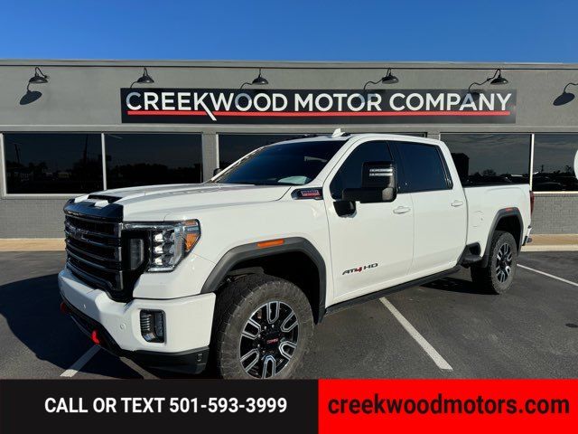 2021 GMC Sierra 2500HD AT4 4x4 Duramax Diesel 1 Owner New Tires LEVELED