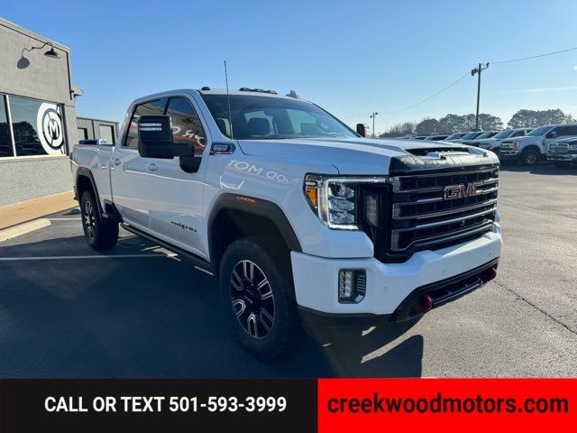 2021 GMC Sierra 2500HD AT4 4x4 Duramax Diesel 1 Owner New Tires LEVELED