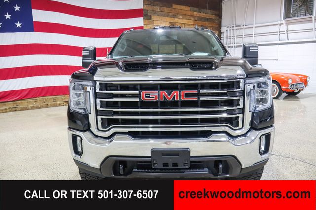 2021 GMC Sierra 2500HD SLT 4x4 Crew Cab 6.6L GAS LEVELED 1 Owner Black