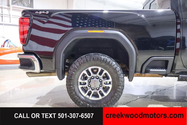 2021 GMC Sierra 2500HD SLT 4x4 Crew Cab 6.6L GAS LEVELED 1 Owner Black