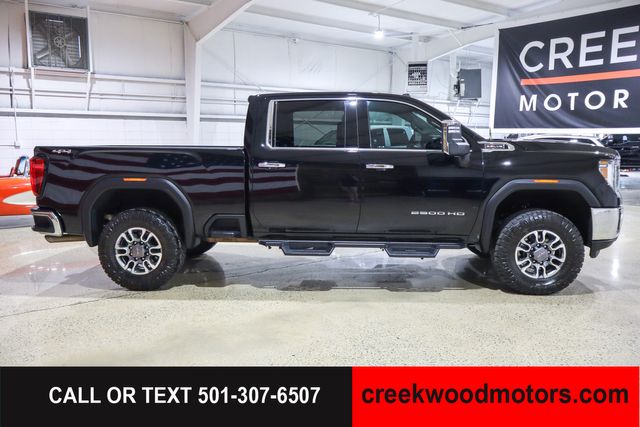 2021 GMC Sierra 2500HD SLT 4x4 Crew Cab 6.6L GAS LEVELED 1 Owner Black