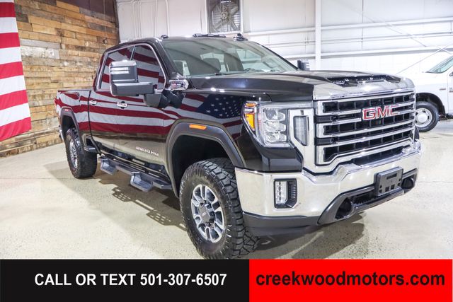 2021 GMC Sierra 2500HD SLT 4x4 Crew Cab 6.6L GAS LEVELED 1 Owner Black