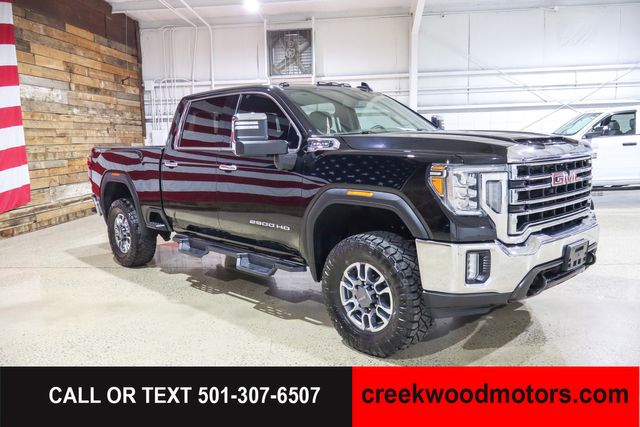 2021 GMC Sierra 2500HD SLT 4x4 Crew Cab 6.6L GAS LEVELED 1 Owner Black
